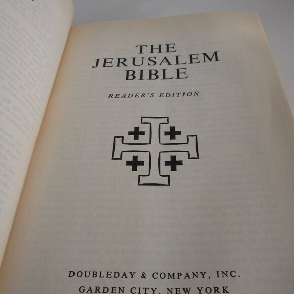Vintage 1968 Jerusalem Bible Hard Cover Roman Catholic • Doubleday USA - Picture 7 of 11